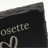 Plaque funéraire rectangle en ardoise naturelle 11x16 cm