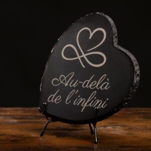 Plaque funéraire en ardoise personnalisée